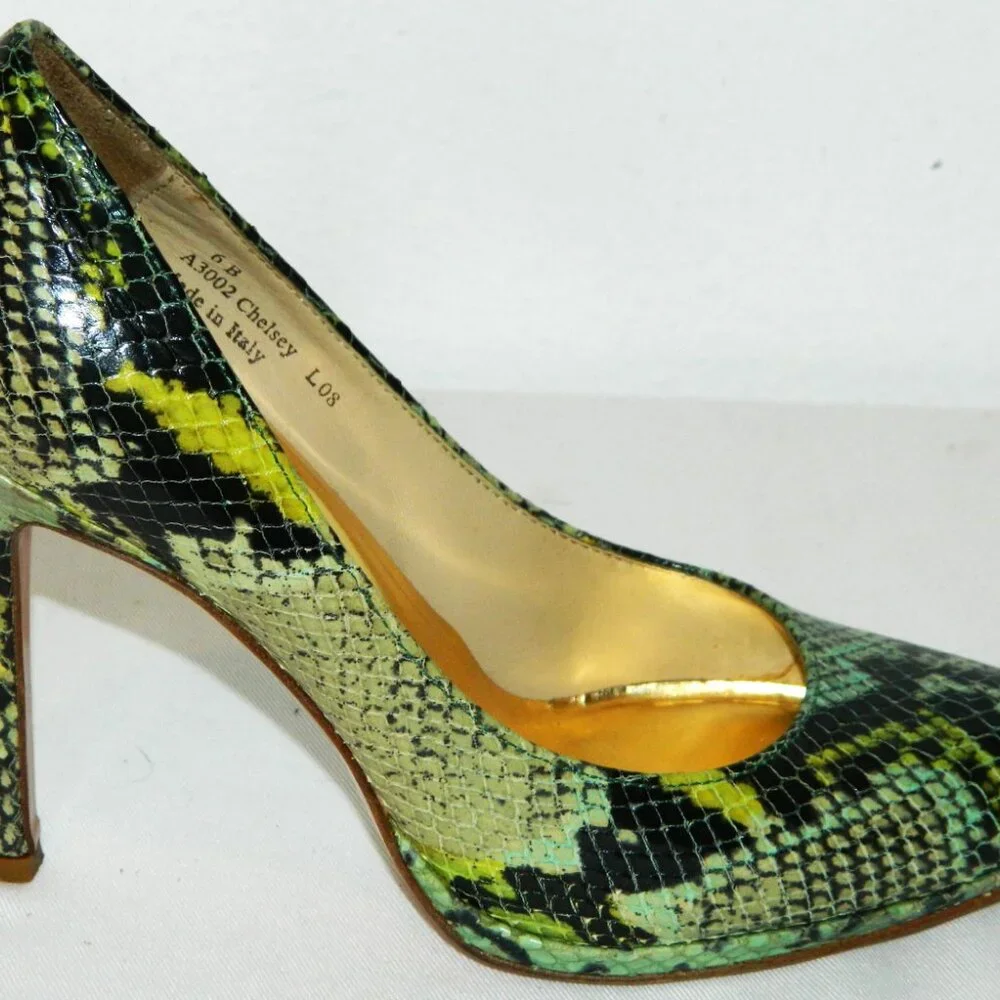 Coach Embossed Python Pumps - Picture 5 of 9